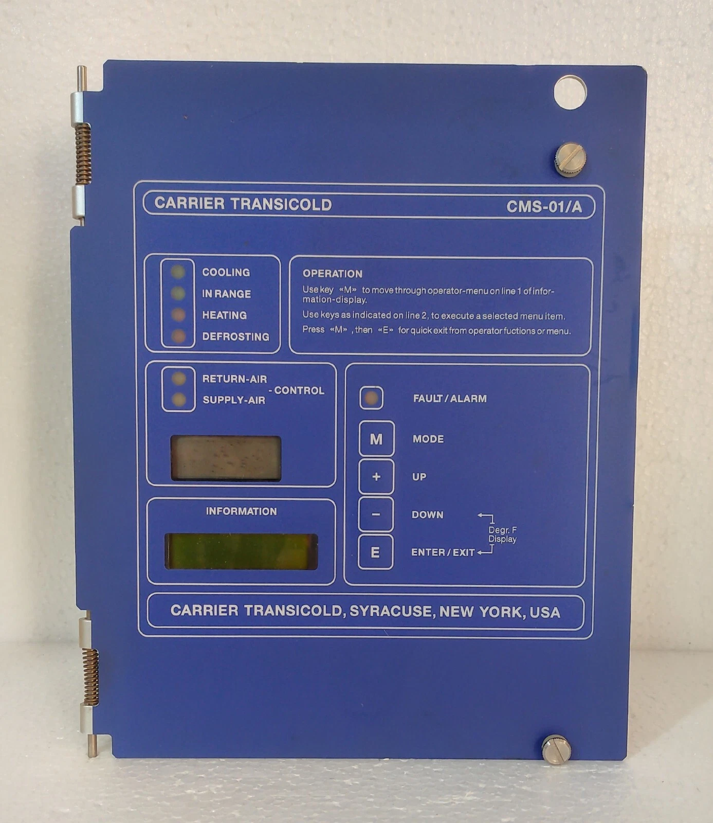 Carrier Transicold cms-01/a / CMS-01/A Controller Module